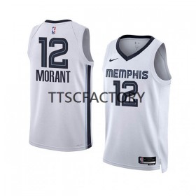 Dres Memphis Grizzlies Ja Morant 12 Nike 2022-23 Association Edition Bijela Swingman - Muške